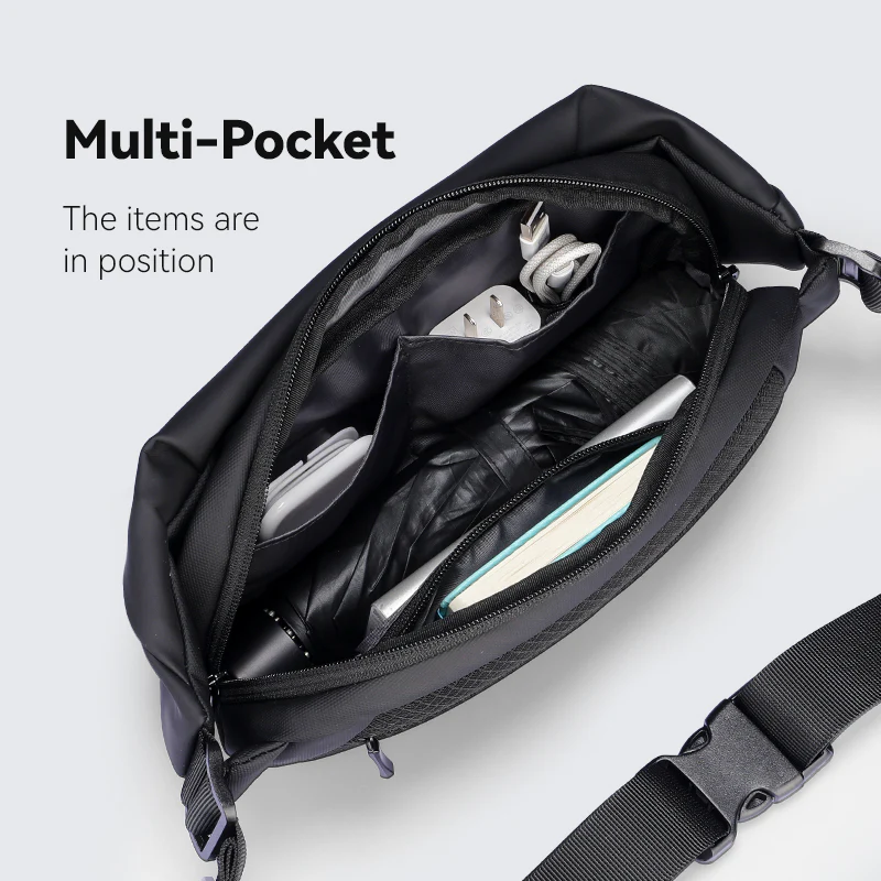 RapidPack Lite: Tri-Compartment Waterproof Sling Pack for Commute - Image 7