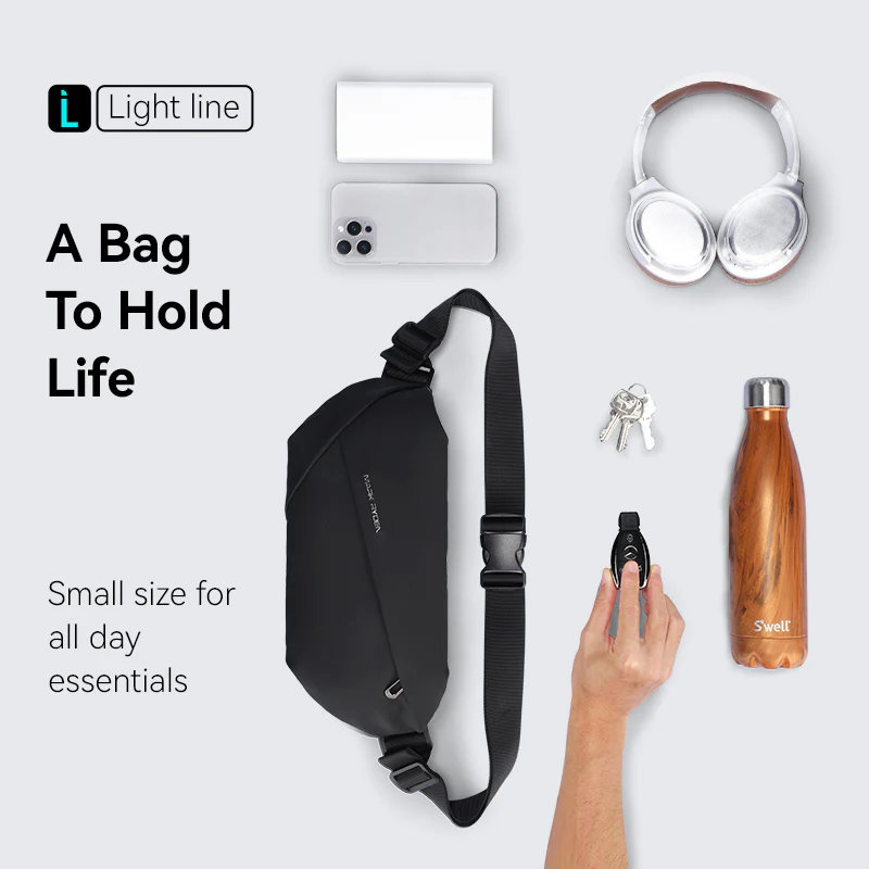 RapidPack Lite: Tri-Compartment Waterproof Sling Pack for Commute - Image 9