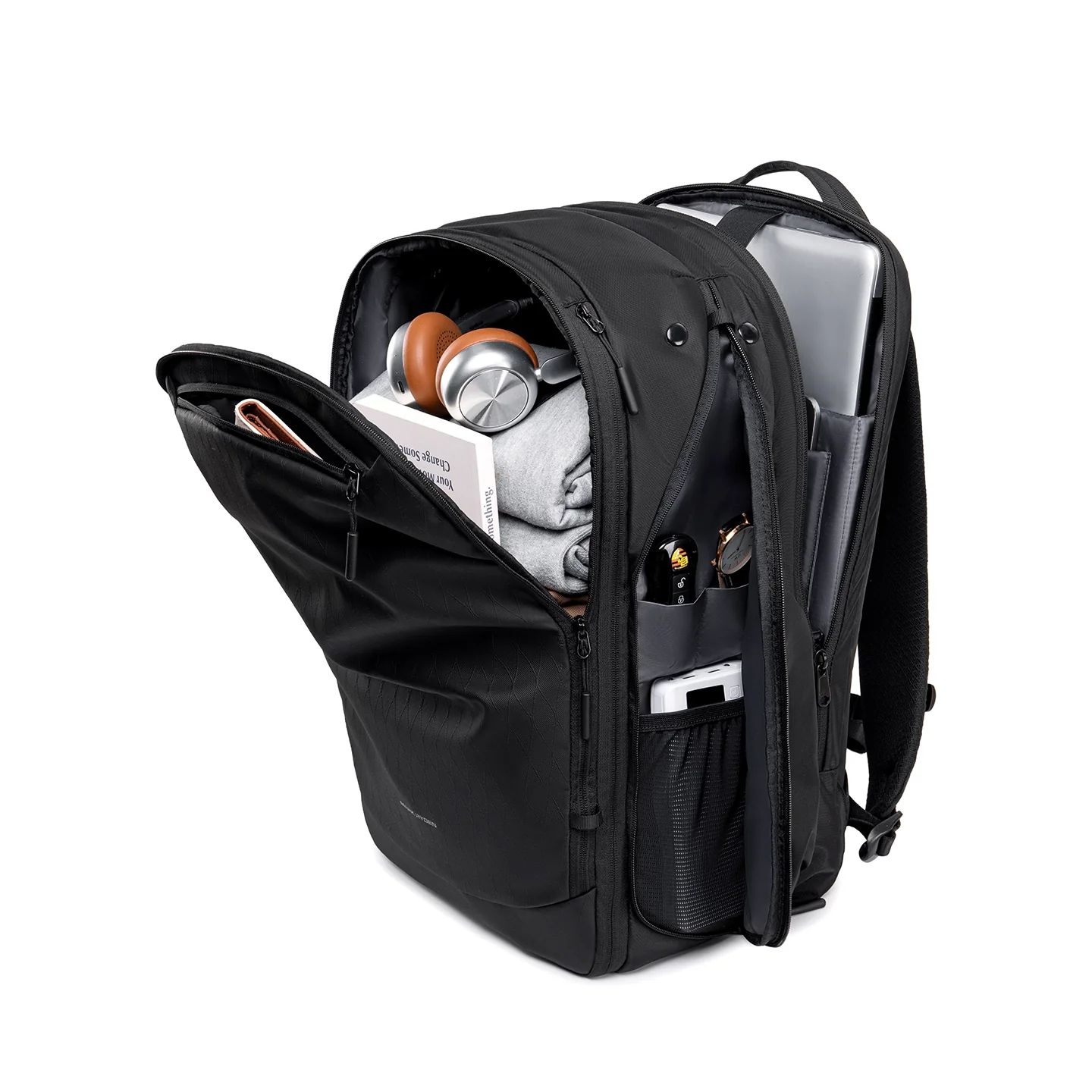 Globalist: Expandable 3-in-1 Tech Travel Backpack with 180° Clamshell Opening & Luggage Strap - Image 5