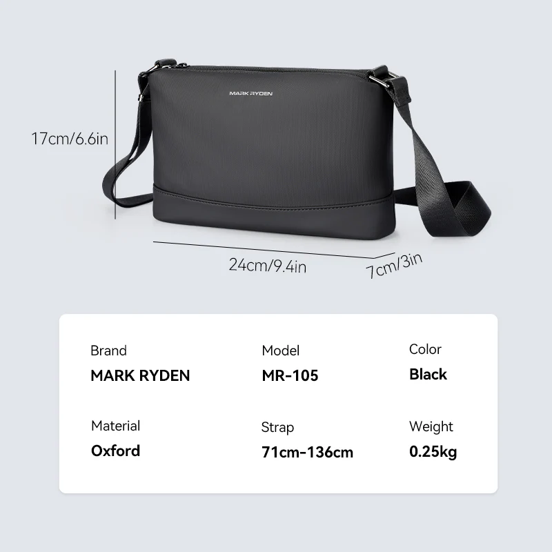 Easypose: 0.25kg Lightweight Waterproof Crossbody Bag Ideal for Everyday Use - Image 7