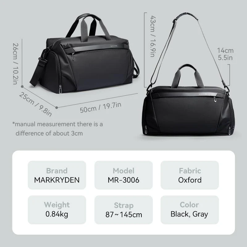 Deformable II: Leather Fitness Sports Handheld Crossbody Multifunctional Bag - Image 11