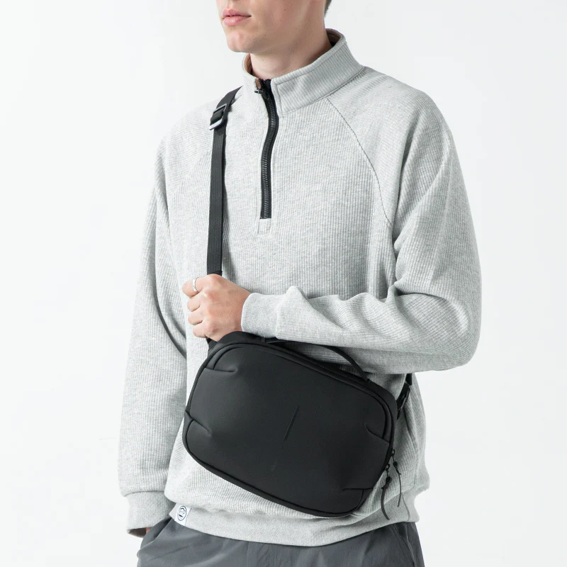 AquaLite: Waterproof PU Leather Sling Bag for the Modern Daily - Image 6