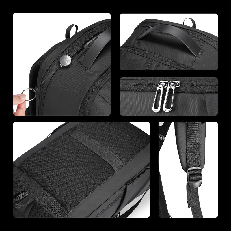 Sienet: Leather membrane material waterproof scratch-resistant high capacity Backpacks - Image 9