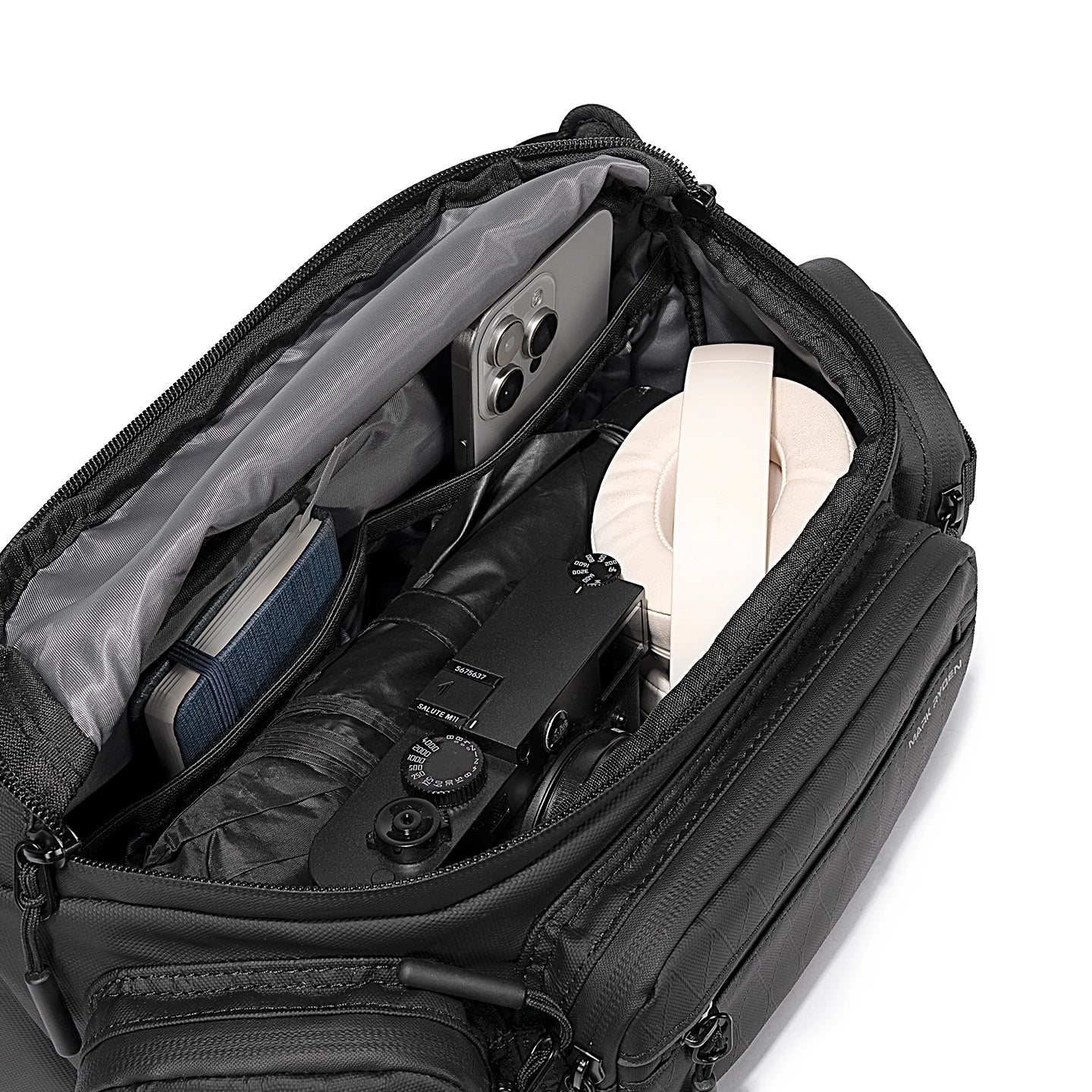 Aegis: Fully Enclosed Waterproof Crossbody Bag with Multi-pocket Storage for Explorers - Image 5