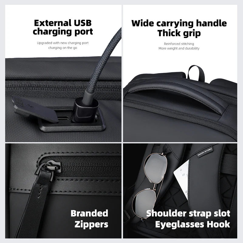 UrbanFlex Lite: Lightweight Backpack with Separate Computer Compartment Designed for Business - Image 8