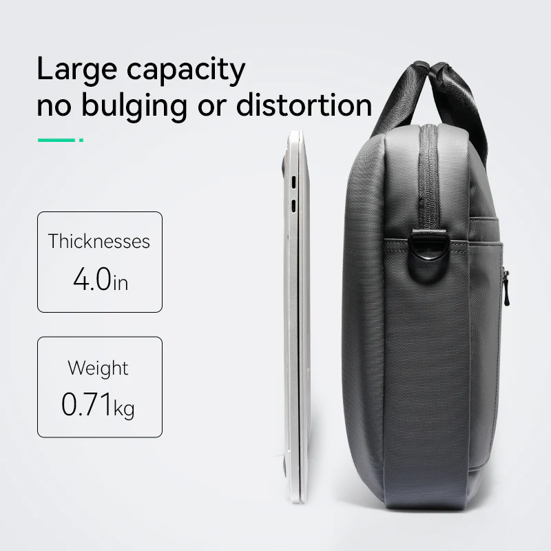 Classic V: Featherweight Water-resistant Briefcase For Urban Journeys - Image 4