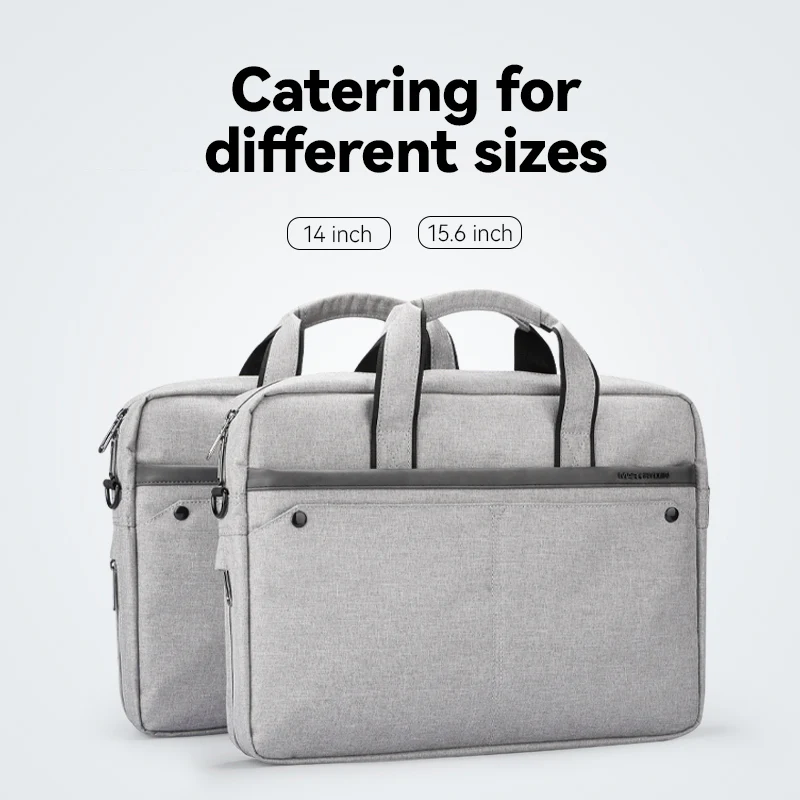 Classic I: MarkRyden Tech Commuter Computer Briefcase 14 / 15.6 inch in Gray - Image 8