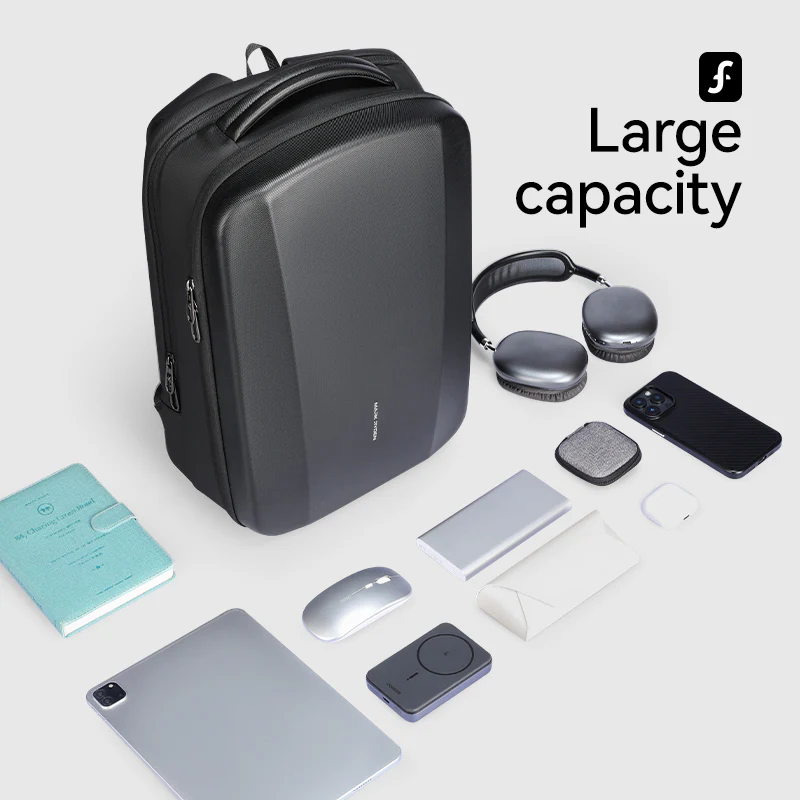 The Ratio Arc Compartment: Hard-shell Waterproof Laptop Backpack - Image 3