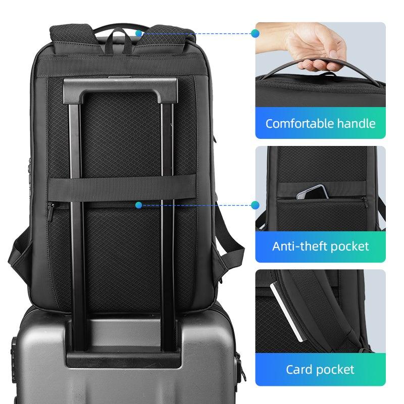 Compilo: Quality & High-Capacity Oxford Anti-Theft Laptop Backpack with USB Port - Image 6