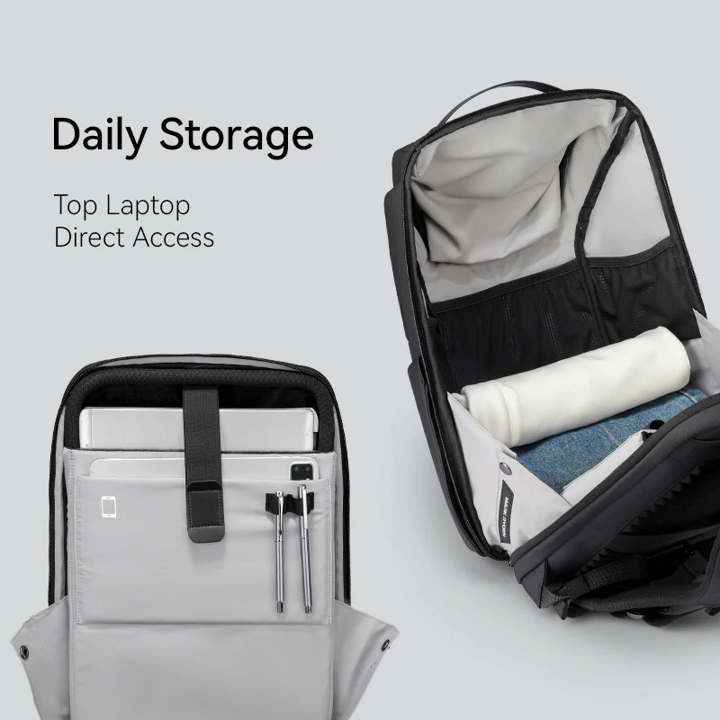 Polycom 2nd: Waterproof Backpack with Built-in USB for Travelling - Image 3