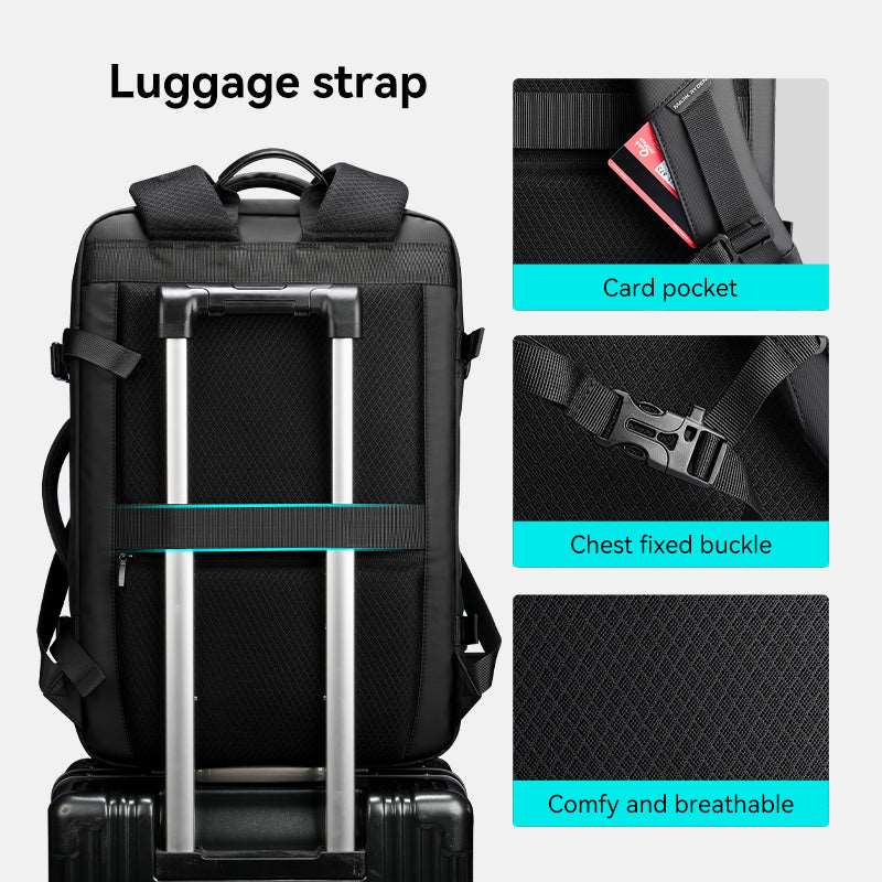 Super: Business Trips Travel College Three-layer Main Pocket Backpack 40L - Image 9