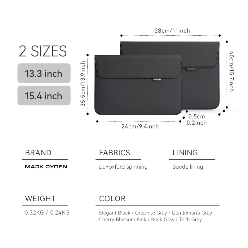 Sheer Professionals Stylish Modern Slim Laptop Bag 13.3 -15.4 inch - Image 12