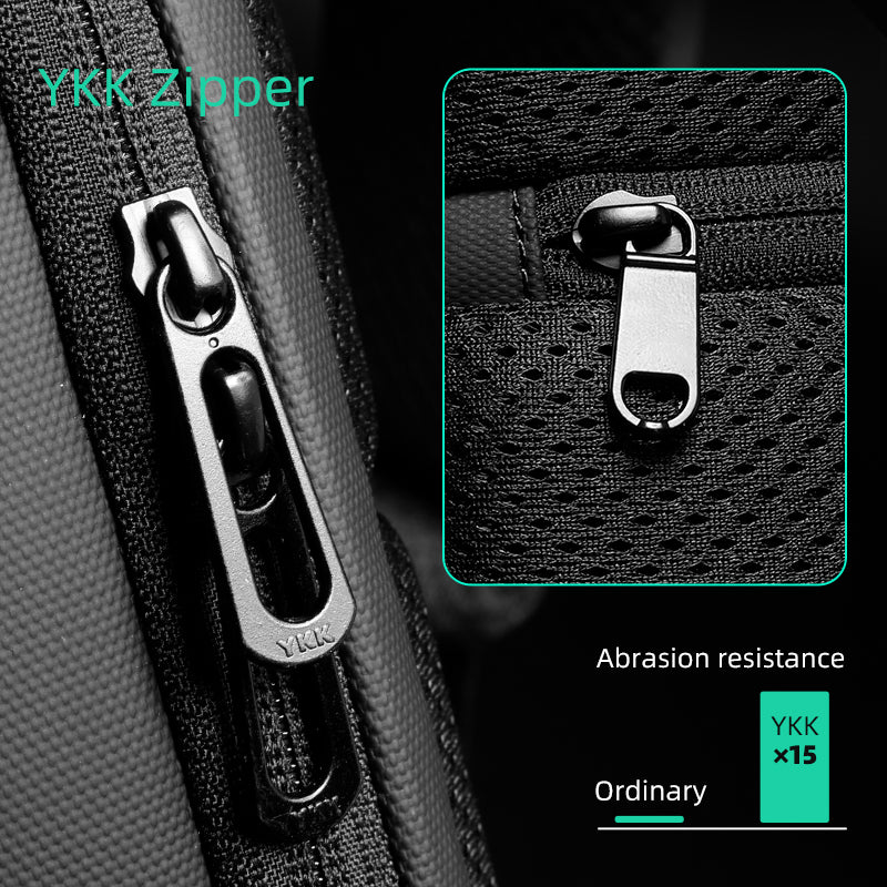 Torino: Multifunctional USB Port Adjustable Shoulder Strap Hidden Pockets Secure Sling Bag - Image 5