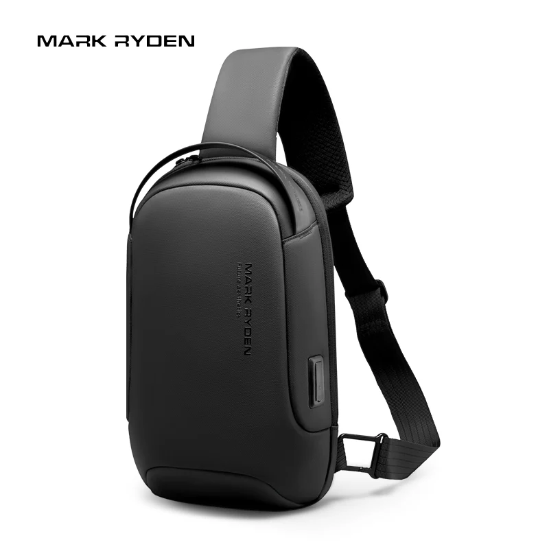 Torino: Multifunctional USB Port Adjustable Shoulder Strap Hidden Pockets Secure Sling Bag - Image 8